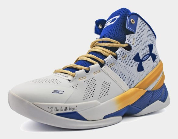 Under Armour Curry Two High белые с синим